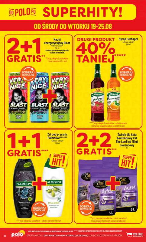 POLOmarket - gazetka promocyjna Gazetka od środy 19.08 do wtorku 25.08 - strona 8