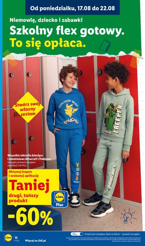 Lidl - gazetka promocyjna Katalog od poniedziałku 17.08 do soboty 22.08 - strona 12