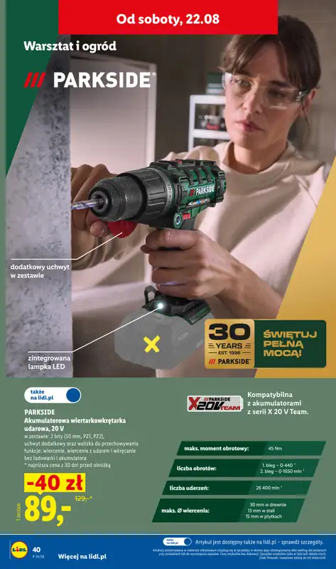 Lidl - gazetka promocyjna Katalog od poniedziałku 17.08 do soboty 22.08 - strona 54