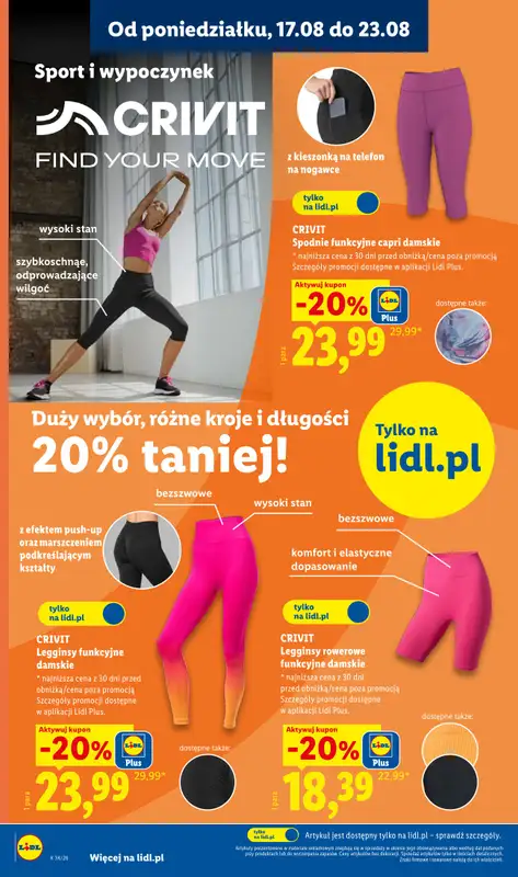 Lidl - gazetka promocyjna Katalog od poniedziałku 17.08 do soboty 22.08 - strona 22