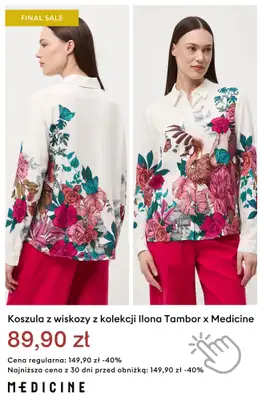 Medicine - gazetka promocyjna Wyprzedaż - koszule i bluzki od 39,90 zł od poniedziałku 17.08 do czwartku 27.08 - strona 12
