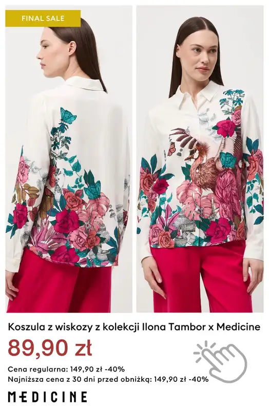 Medicine - gazetka promocyjna Wyprzedaż - koszule i bluzki od 39,90 zł od poniedziałku 17.08 do czwartku 27.08 - strona 12
