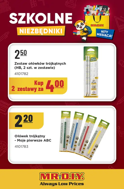 MR. DIY - gazetka promocyjna Szkolne niezbędniki od poniedziałku 17.08 do poniedziałku 31.08 - strona 4