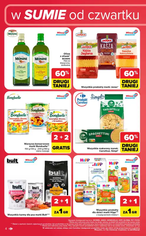 Carrefour - gazetka promocyjna Gazetka w sumie od czwartku weekend okazji od czwartku 20.08 do soboty 22.08 - strona 4
