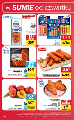 Carrefour - gazetka promocyjna Gazetka w sumie od czwartku weekend okazji od czwartku 20.08 do soboty 22.08 - strona 2