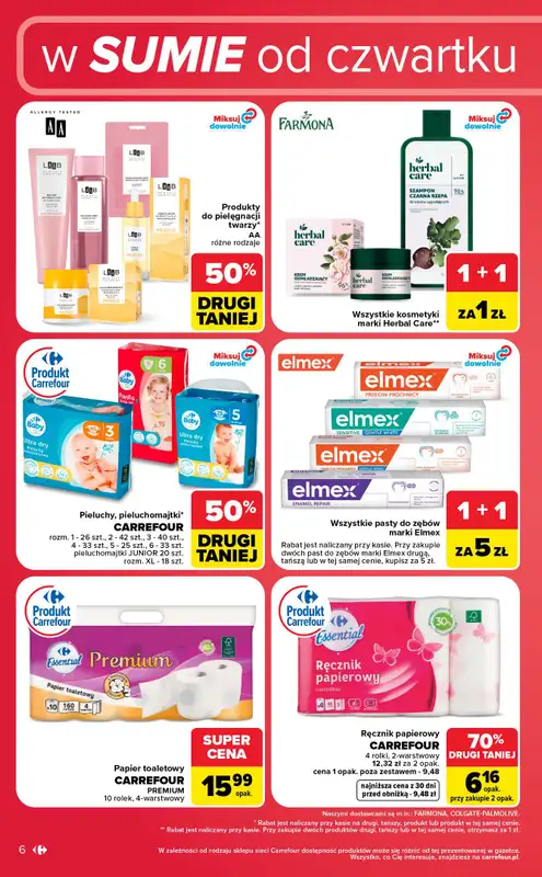 Carrefour Market - gazetka promocyjna Gazetka w sumie od czwartku weekend okazji od czwartku 20.08 do soboty 22.08 - strona 6