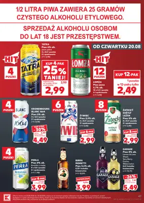 Kaufland - gazetka promocyjna Gazetka Tygodnia od czwartku 20.08 do środy 26.08 - strona 47