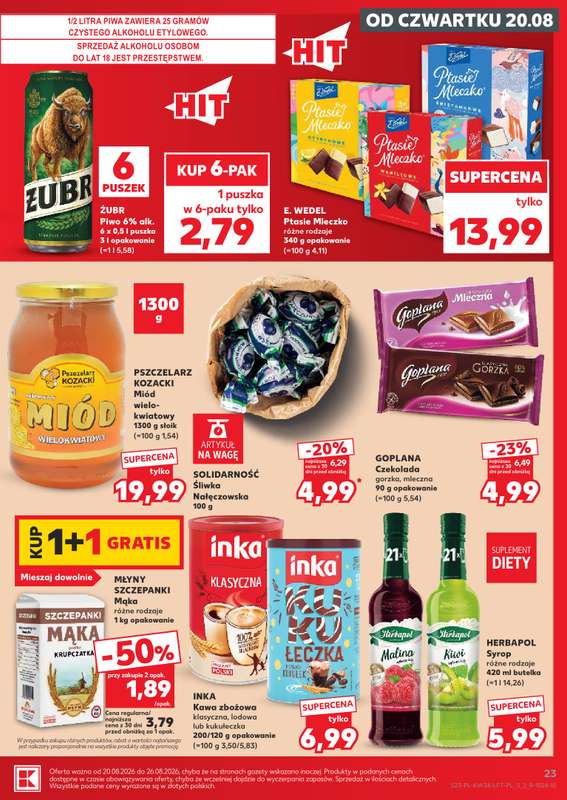 Kaufland - gazetka promocyjna Gazetka Tygodnia od czwartku 20.08 do środy 26.08 - strona 23
