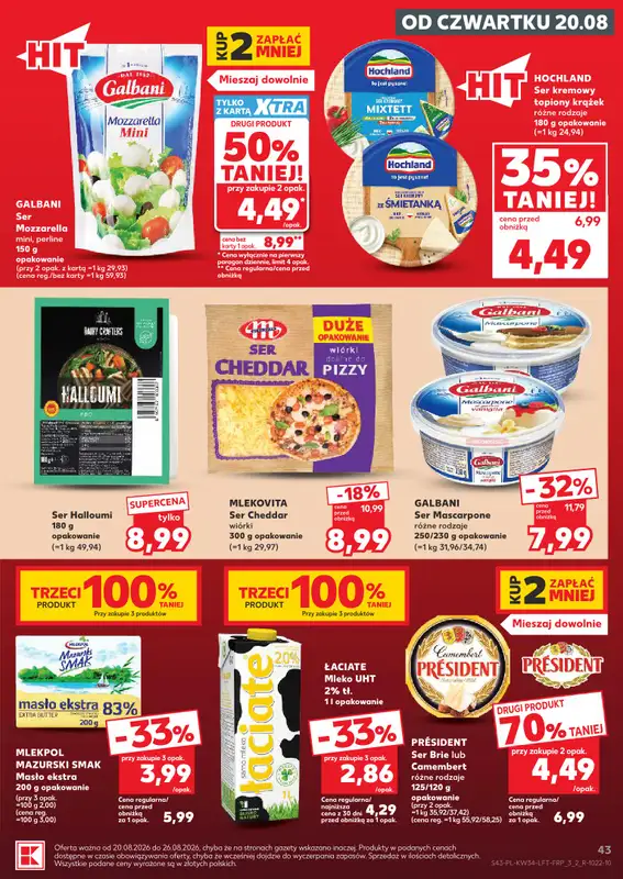 Kaufland - gazetka promocyjna Gazetka Tygodnia od czwartku 20.08 do środy 26.08 - strona 43