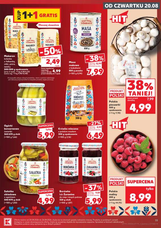 Kaufland - gazetka promocyjna Gazetka Tygodnia od czwartku 20.08 do środy 26.08 - strona 19