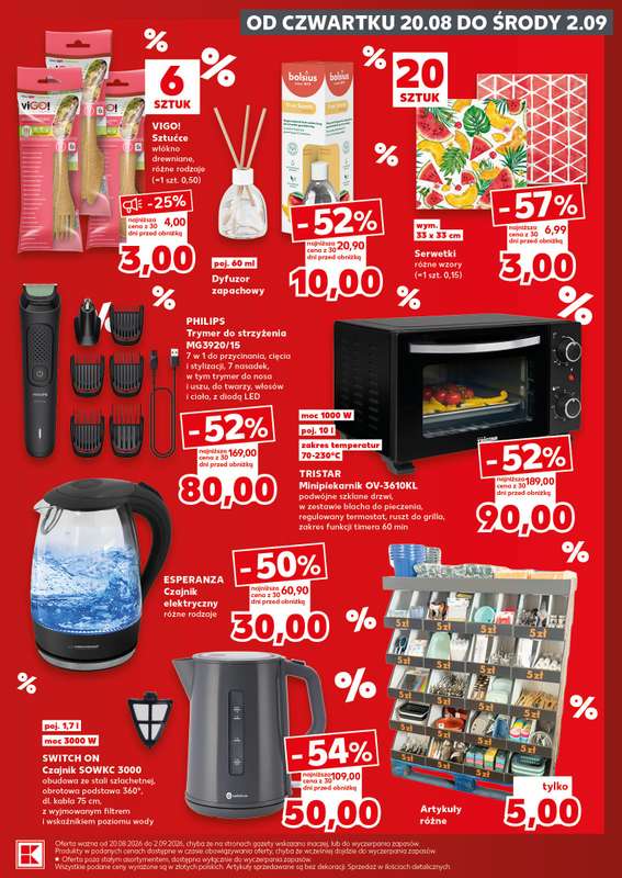 Kaufland - gazetka promocyjna Oferta Kaufland - Non Food od czwartku 20.08 do środy 26.08 - strona 7