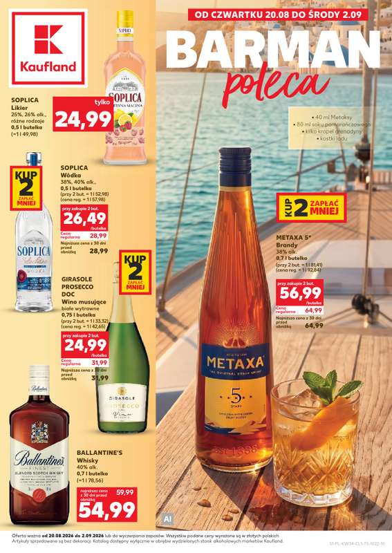 Kaufland - gazetka promocyjna Barek Kauflandu  do środy 02.09
