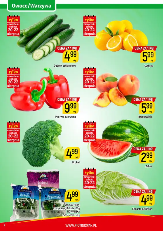Delikatesy Piotruś Pan - gazetka promocyjna Gazetka od wtorku 18.08 do soboty 22.08 - strona 2