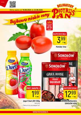 Delikatesy Piotruś Pan - gazetka promocyjna Gazetka od wtorku 18.08 do soboty 22.08
