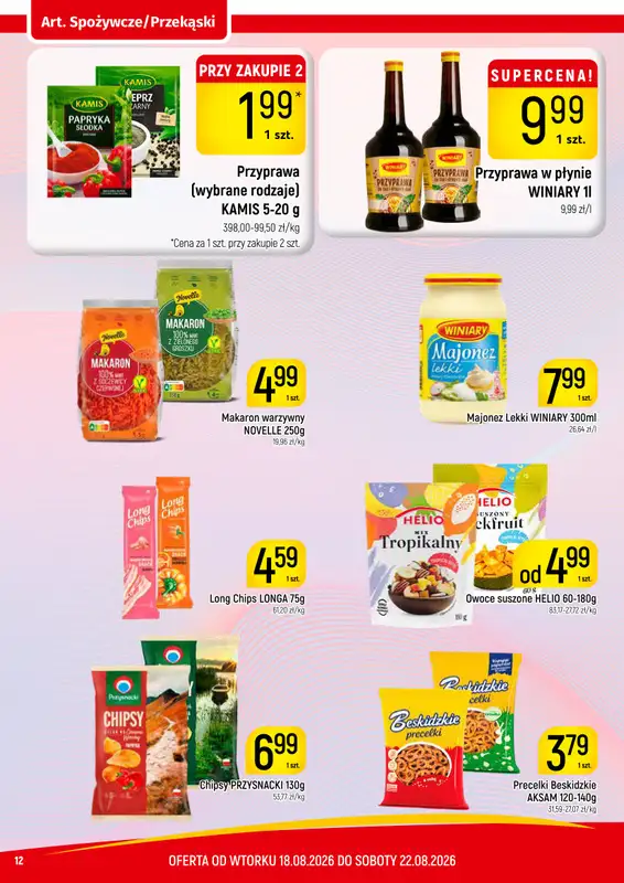 Delikatesy Piotruś Pan - gazetka promocyjna Gazetka od wtorku 18.08 do soboty 22.08 - strona 12