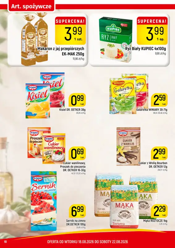 Delikatesy Piotruś Pan - gazetka promocyjna Gazetka od wtorku 18.08 do soboty 22.08 - strona 10