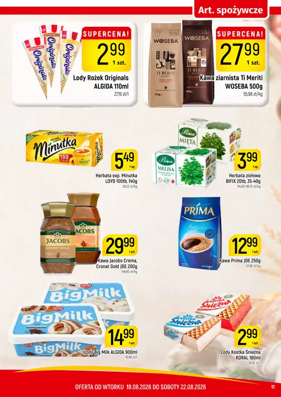 Delikatesy Piotruś Pan - gazetka promocyjna Gazetka od wtorku 18.08 do soboty 22.08 - strona 11