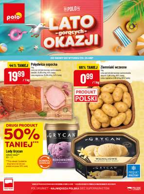POLOmarket - gazetka promocyjna Lato gorących okazji od środy 19.08 do wtorku 25.08