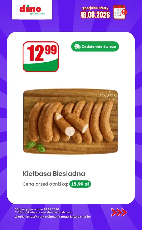 Dino - gazetka promocyjna Specjalna oferta na 18.08.2026 - promocje spoza gazetki od wtorku 18.08 do wtorku 18.08 - strona 5