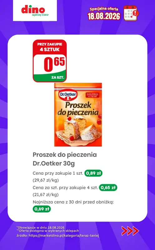Dino - gazetka promocyjna Specjalna oferta na 18.08.2026 - promocje spoza gazetki od wtorku 18.08 do wtorku 18.08 - strona 9