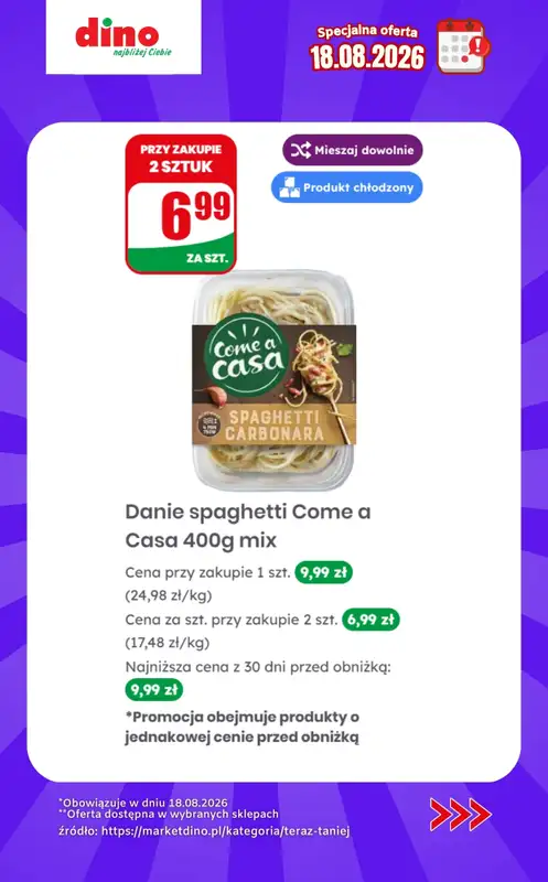 Dino - gazetka promocyjna Specjalna oferta na 18.08.2026 - promocje spoza gazetki od wtorku 18.08 do wtorku 18.08 - strona 7