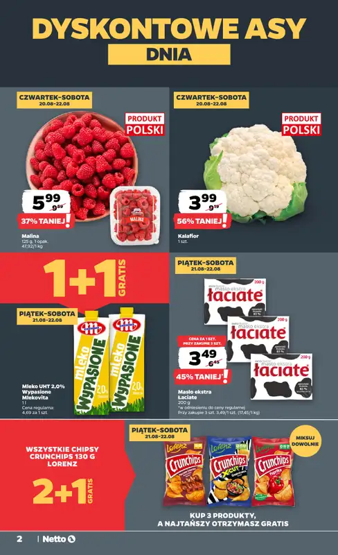 Netto - gazetka promocyjna Gazetka Spożywcza od czwartku 20.08 do soboty 22.08 - strona 2
