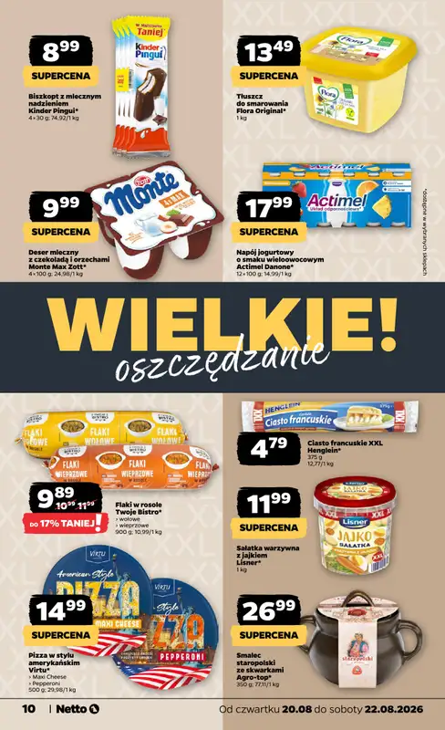 Netto - gazetka promocyjna Gazetka Spożywcza od czwartku 20.08 do soboty 22.08 - strona 10