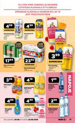 Netto - gazetka promocyjna Gazetka Spożywcza od czwartku 20.08 do soboty 22.08 - strona 17