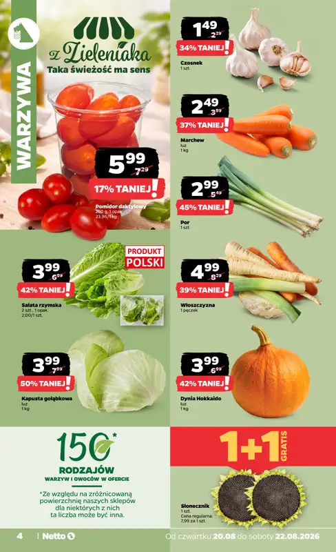 Netto - gazetka promocyjna Gazetka Spożywcza od czwartku 20.08 do soboty 22.08 - strona 4