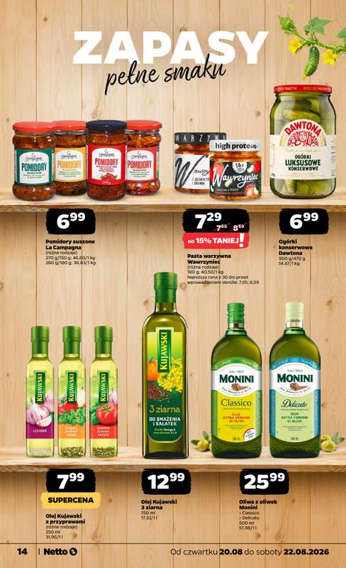 Netto - gazetka promocyjna Gazetka Spożywcza od czwartku 20.08 do soboty 22.08 - strona 14