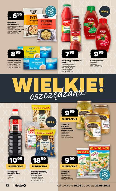 Netto - gazetka promocyjna Gazetka Spożywcza od czwartku 20.08 do soboty 22.08 - strona 12
