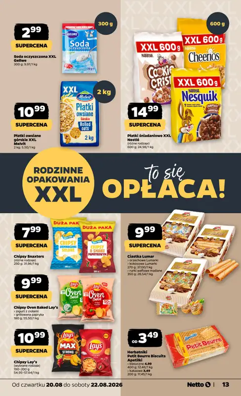 Netto - gazetka promocyjna Gazetka Spożywcza od czwartku 20.08 do soboty 22.08 - strona 13