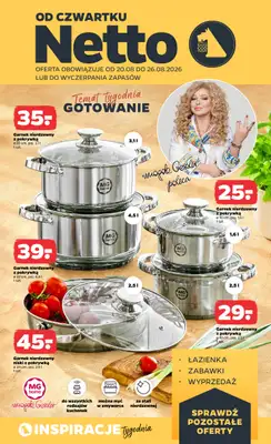 Netto - gazetka promocyjna Inspiracje tygodnia Gotowanie  do środy 26.08