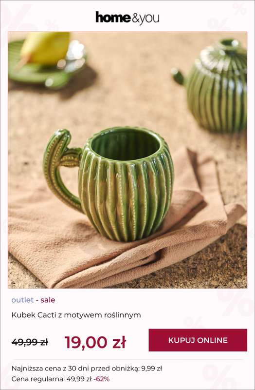 home&you - gazetka promocyjna SALE do 29,99 zł od wtorku 18.08 do wtorku 25.08 - strona 4