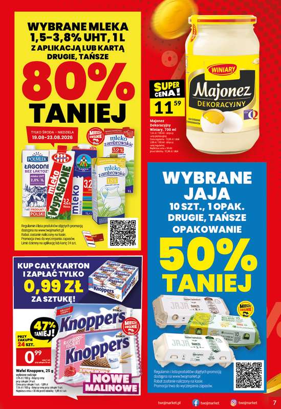 Twój Market - gazetka promocyjna Gazetka od środy 19.08 do wtorku 25.08 - strona 7