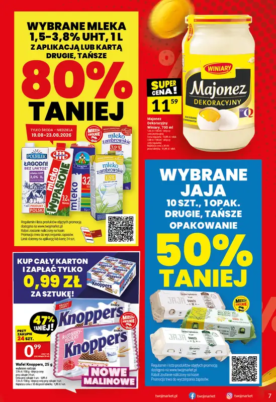 Twój Market - gazetka promocyjna Gazetka od środy 19.08 do wtorku 25.08 - strona 7