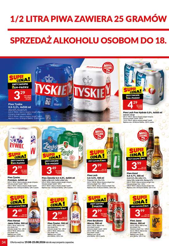 Twój Market - gazetka promocyjna Gazetka od środy 19.08 do wtorku 25.08 - strona 34