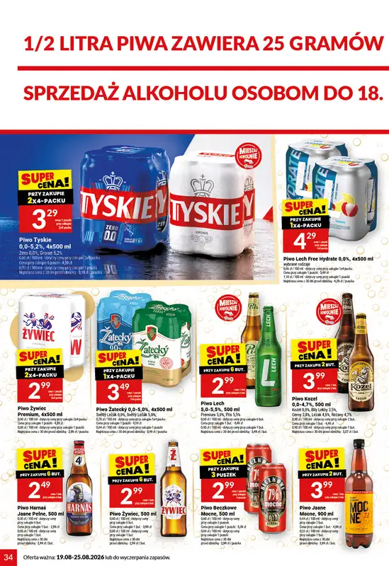 Twój Market - gazetka promocyjna Gazetka od środy 19.08 do wtorku 25.08 - strona 34