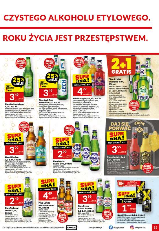 Twój Market - gazetka promocyjna Gazetka od środy 19.08 do wtorku 25.08 - strona 35