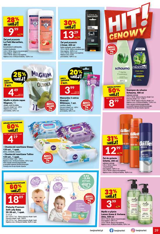 Twój Market - gazetka promocyjna Gazetka od środy 19.08 do wtorku 25.08 - strona 39