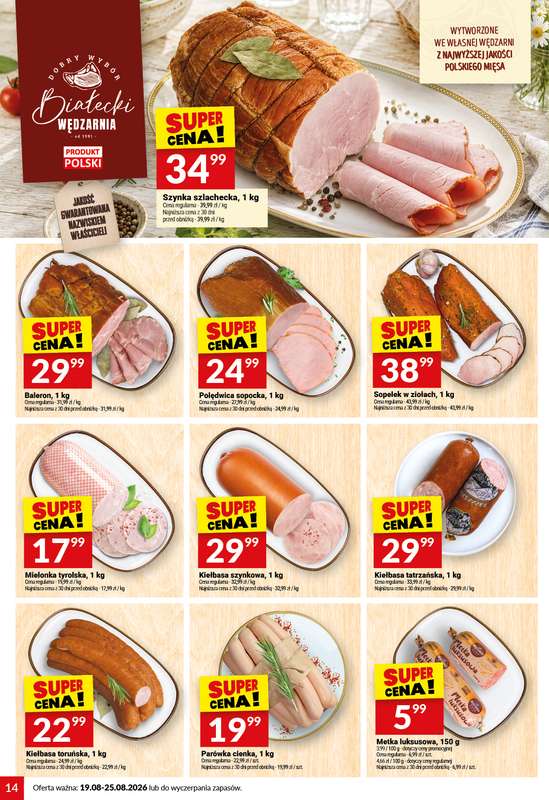 Twój Market - gazetka promocyjna Gazetka od środy 19.08 do wtorku 25.08 - strona 14