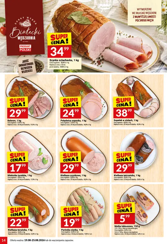 Twój Market - gazetka promocyjna Gazetka od środy 19.08 do wtorku 25.08 - strona 14