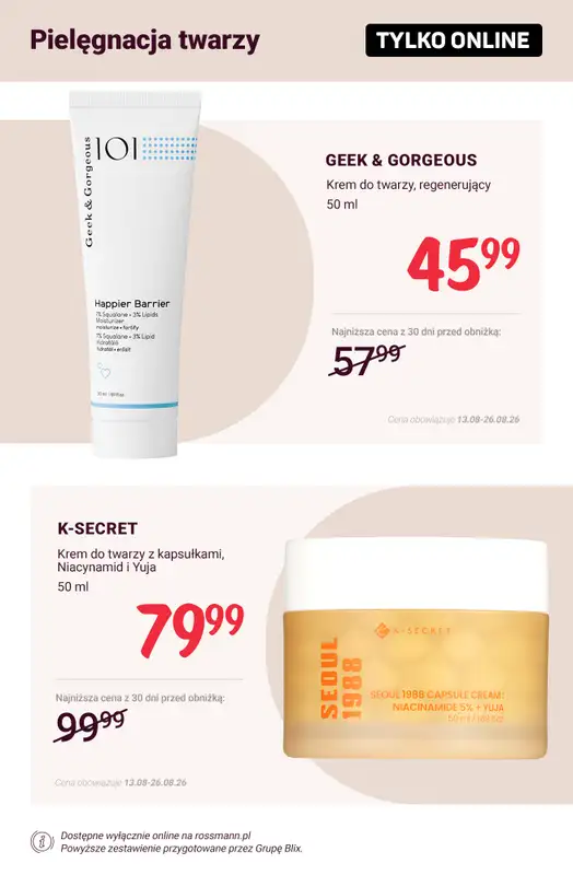 Rossmann - gazetka promocyjna Promocje TYLKO ONLINE od wtorku 18.08 do środy 26.08 - strona 4