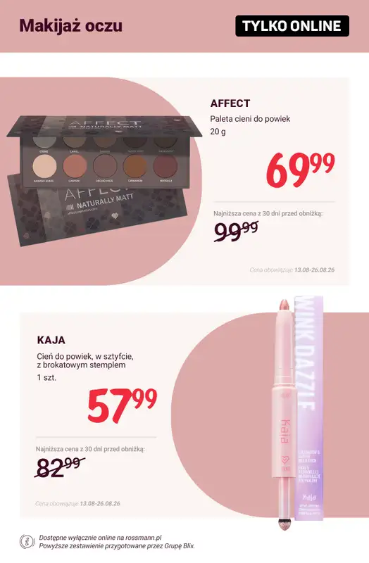 Rossmann - gazetka promocyjna Promocje TYLKO ONLINE od wtorku 18.08 do środy 26.08 - strona 8
