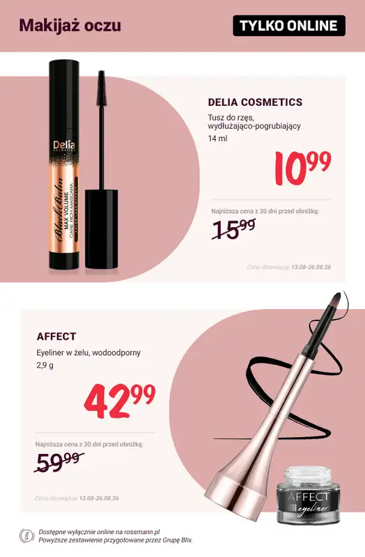 Rossmann - gazetka promocyjna Promocje TYLKO ONLINE od wtorku 18.08 do środy 26.08 - strona 7