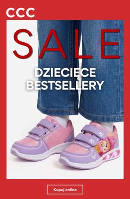 CCC - gazetka promocyjna Bestsellery wyprzedaży dla najmłodszych od wtorku 18.08 do czwartku 27.08
