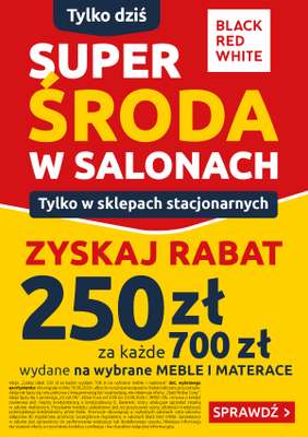 Black Red White - gazetka promocyjna Super Środa w salonach Black Red White  do środy 19.08