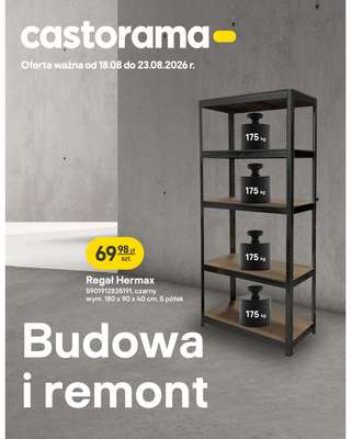 Castorama - gazetka promocyjna Budowa i remont od wtorku 18.08 do niedzieli 23.08