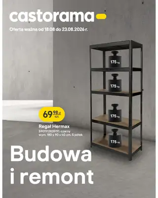 Castorama - gazetka promocyjna Budowa i remont od wtorku 18.08 do niedzieli 23.08