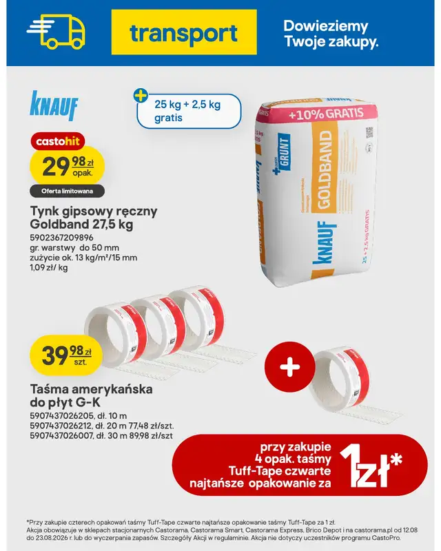 Castorama - gazetka promocyjna Budowa i remont od wtorku 18.08 do niedzieli 23.08 - strona 8